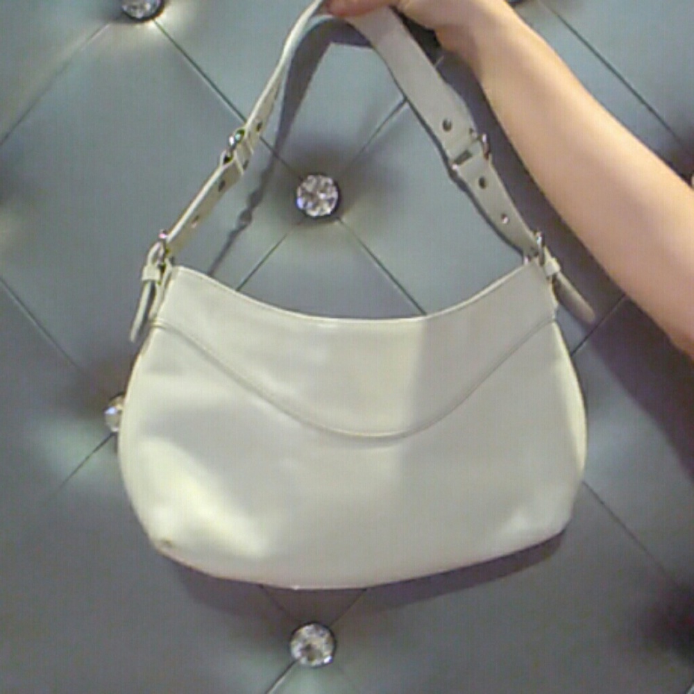 Nordstrom white leather bag